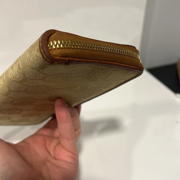 Michael Kors JetSet Continental Logo Canvas and Leather Trim Wallet in Mocha - Picture 5 of 13